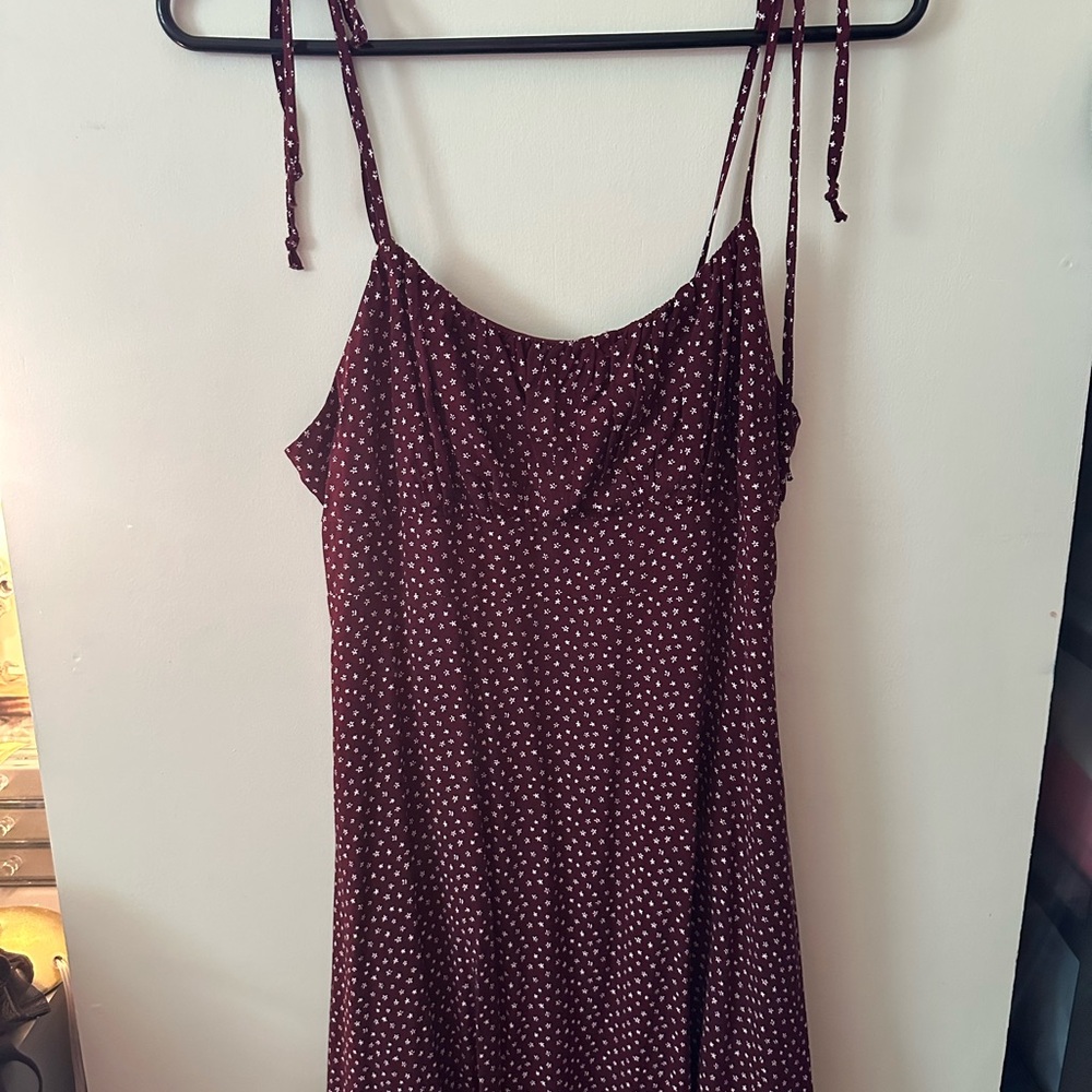 La Hearts Red and White Sleeveless Mini Sundress